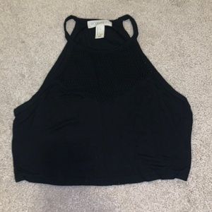 High neck crop top